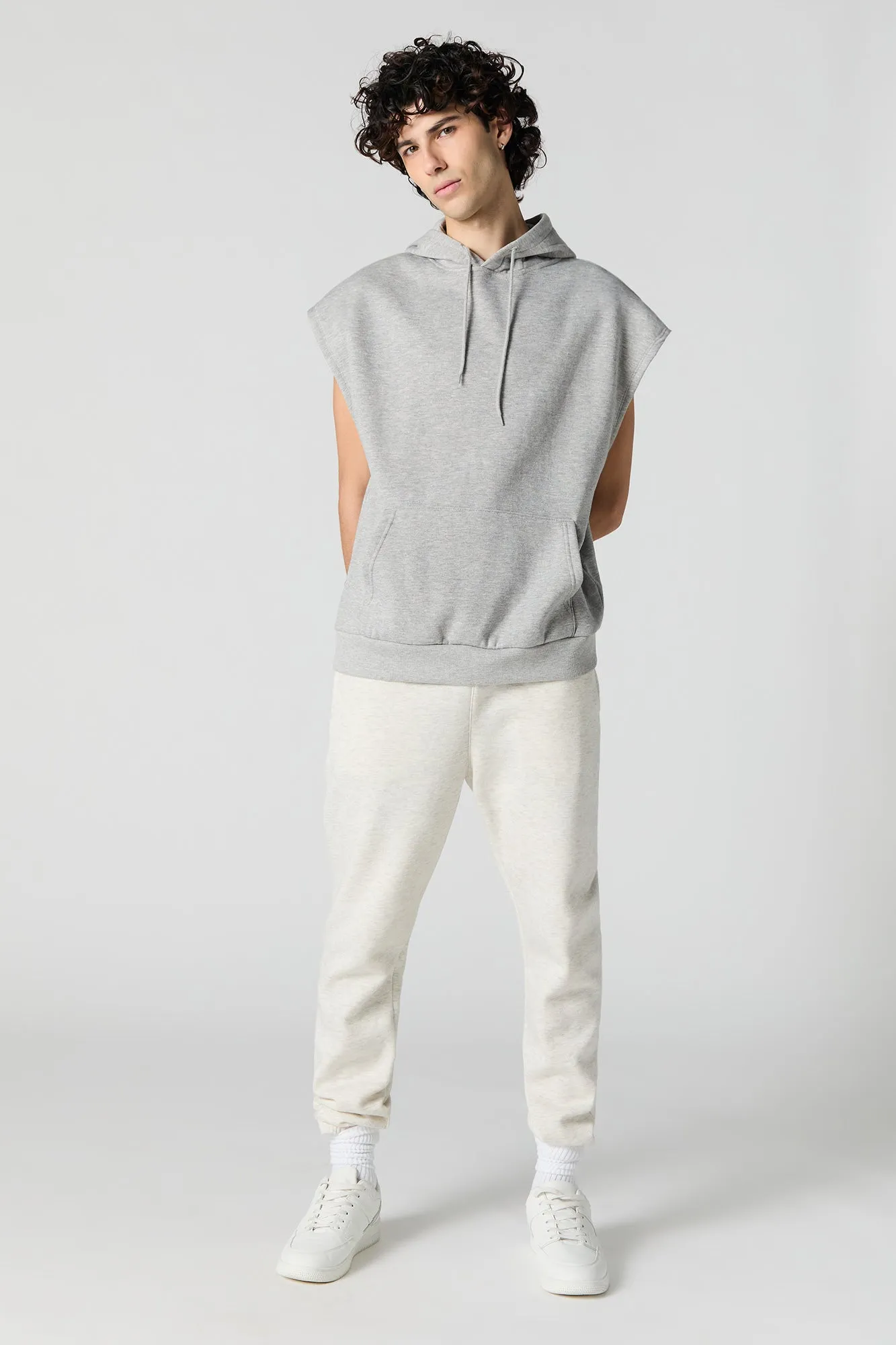 Sleeveless Fleece Hoodie sold by Urban Planet product image thumbnail 4