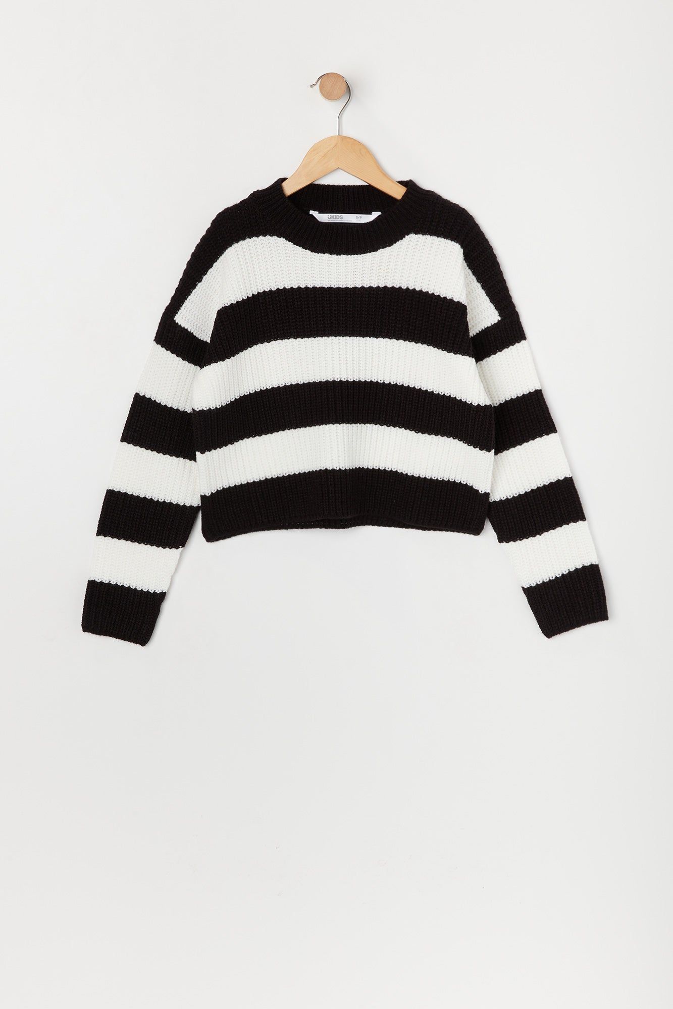 Girls Striped Crew Neck Sweater sold by Urban Planet product image thumbnail 3