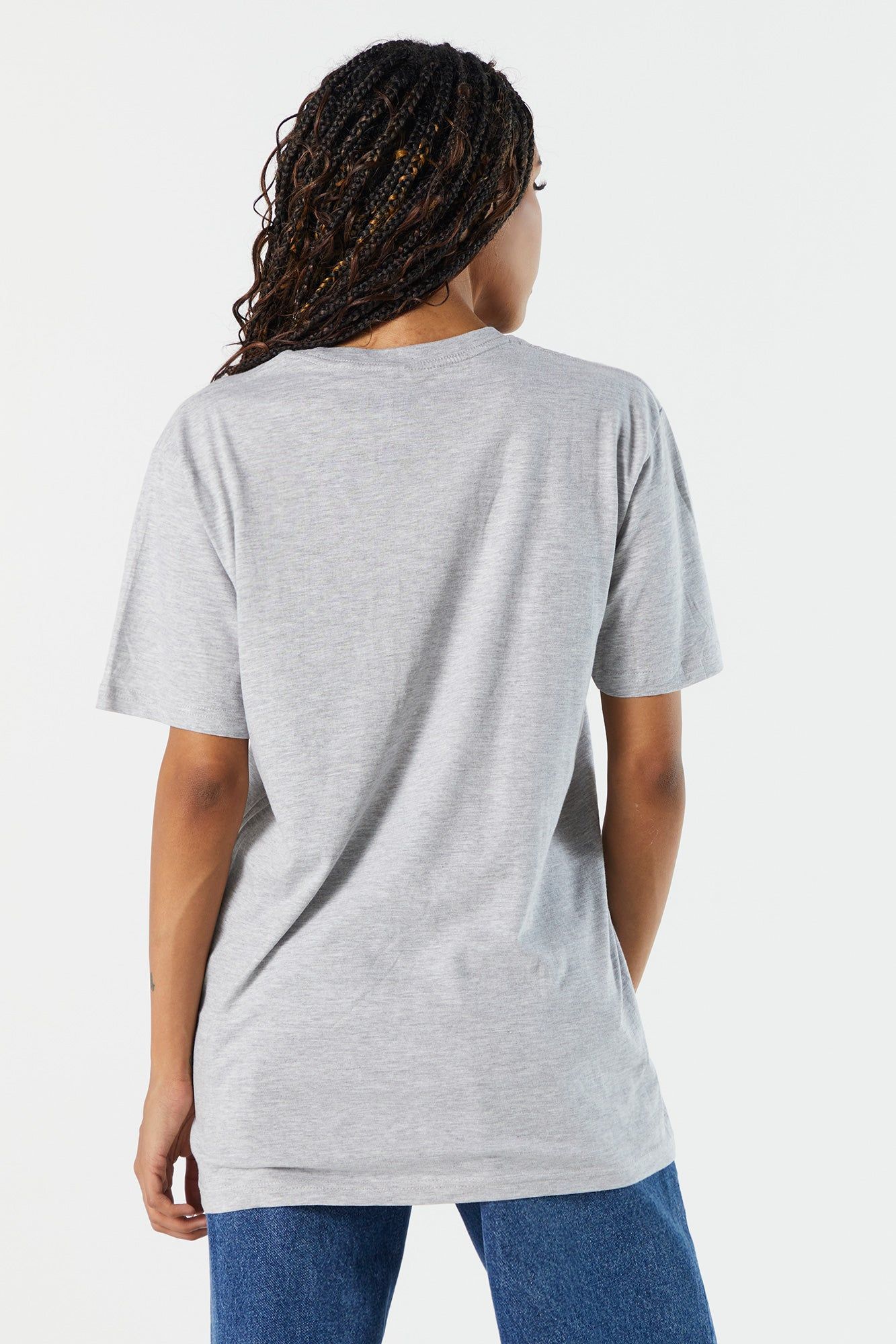 Grey Peanuts Graphic Boyfriend T-Shirt sold by Urban Planet product image thumbnail 2