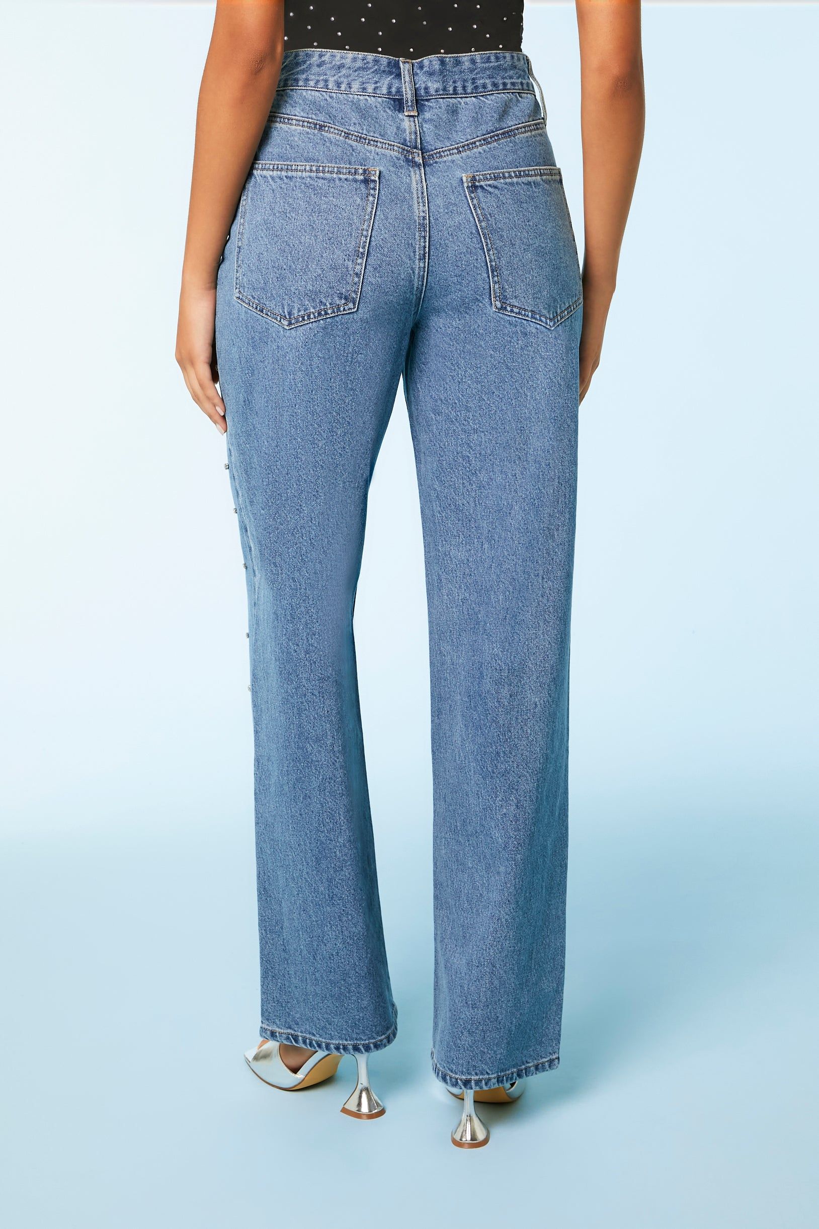 Rhinestone Straight Leg Jean sold by Urban Planet product image thumbnail 2