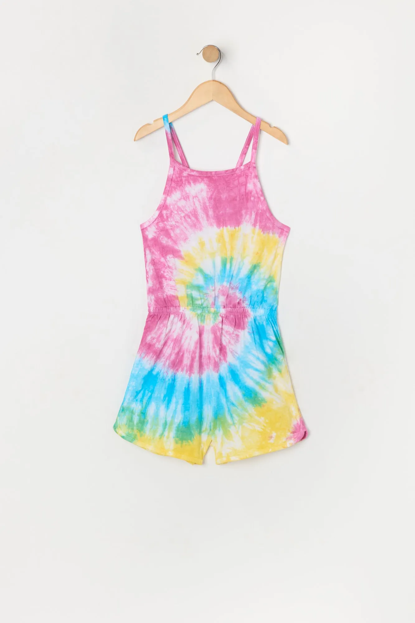 Combi-short noué-teint à spirale avec ourlet arrondi pour fille sold by Urban Planet