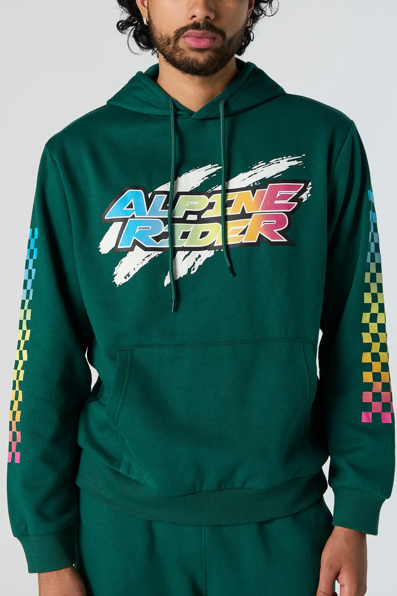 Alpine Rider Graphic Fleece Hoodie sold by Urban Planet