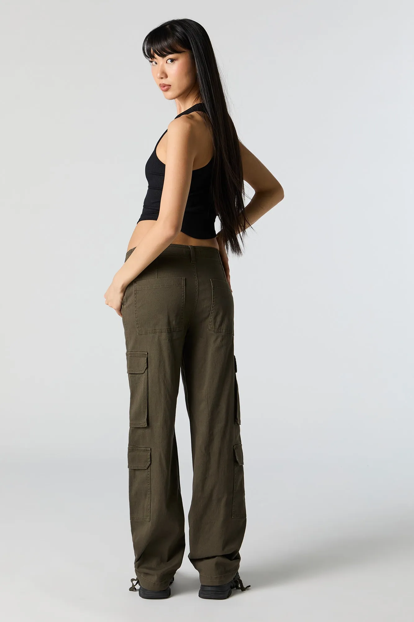 Pantalon cargo avec poches multiples sold by Urban Planet product image thumbnail 3