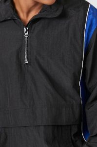 Nylon Striped Half Zip Jacket sold by Urban Planet