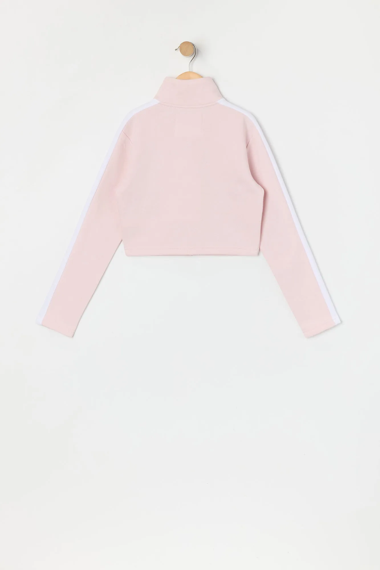 Girls Graphic Mock Neck Zip-Up Fleece Top sold by Urban Planet product image thumbnail 4