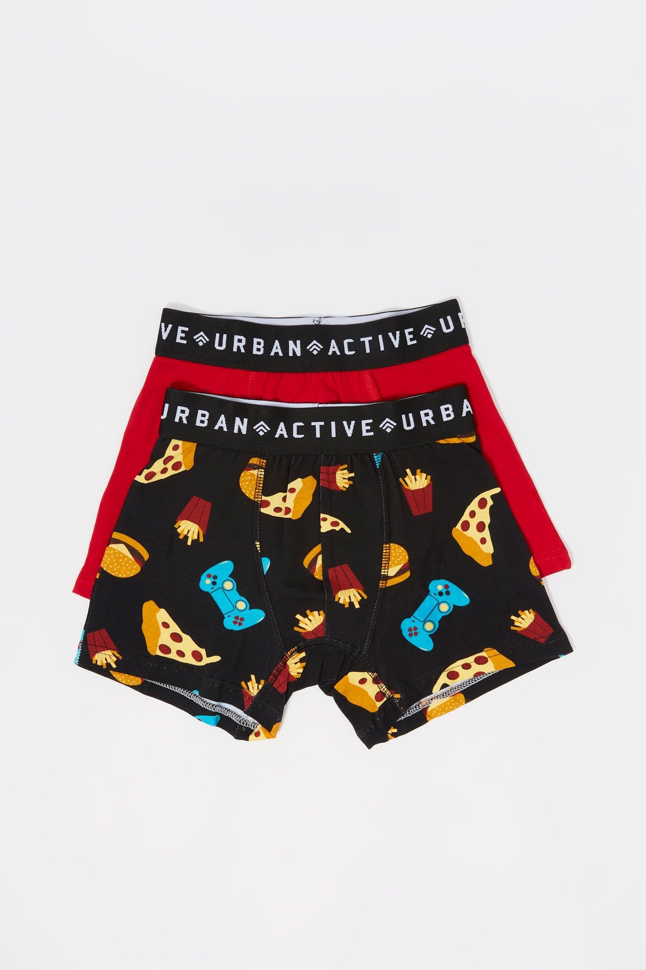 Boys Fast Food Gamer Print Boxer Set (2 Pack) sold by Urban Planet