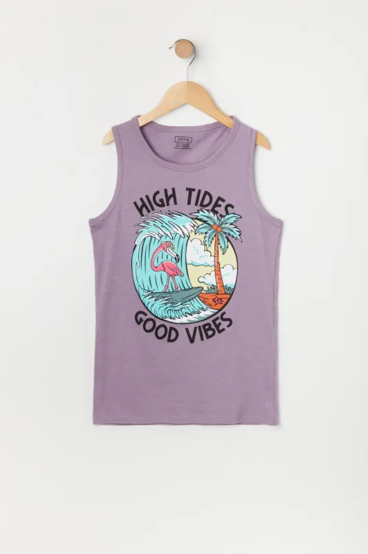 Boys High Tides Graphic Tank sold by Urban Planet