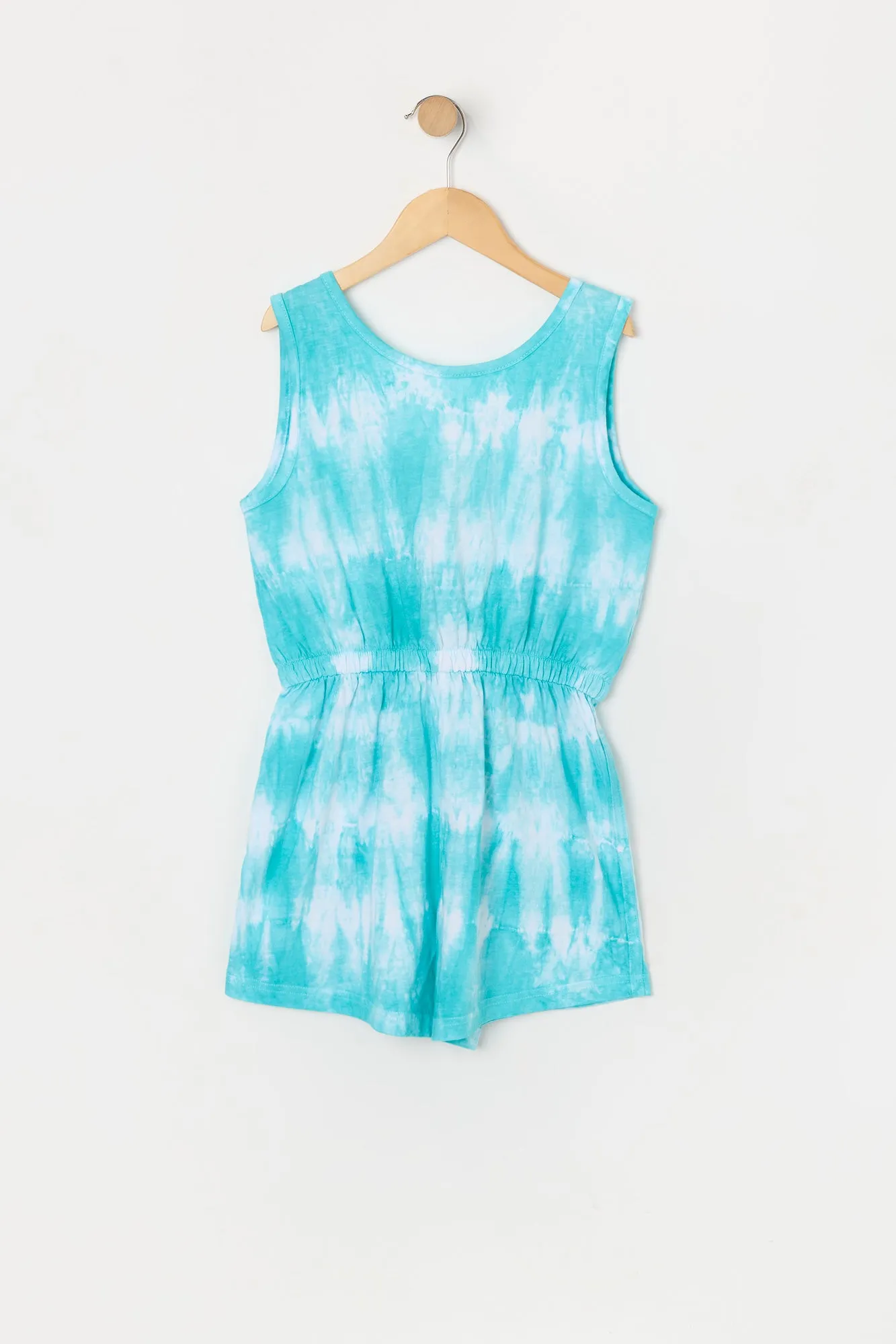 Girls Blue Tie Dye Print Romper sold by Urban Planet product image thumbnail 2
