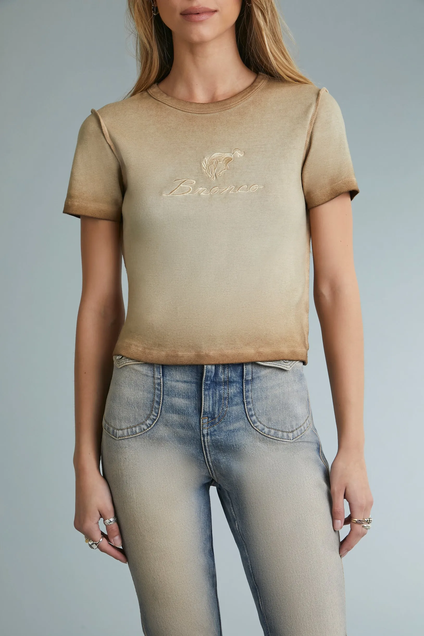 Ford Bronco Embroidered T-Shirt sold by Urban Planet product image thumbnail 2