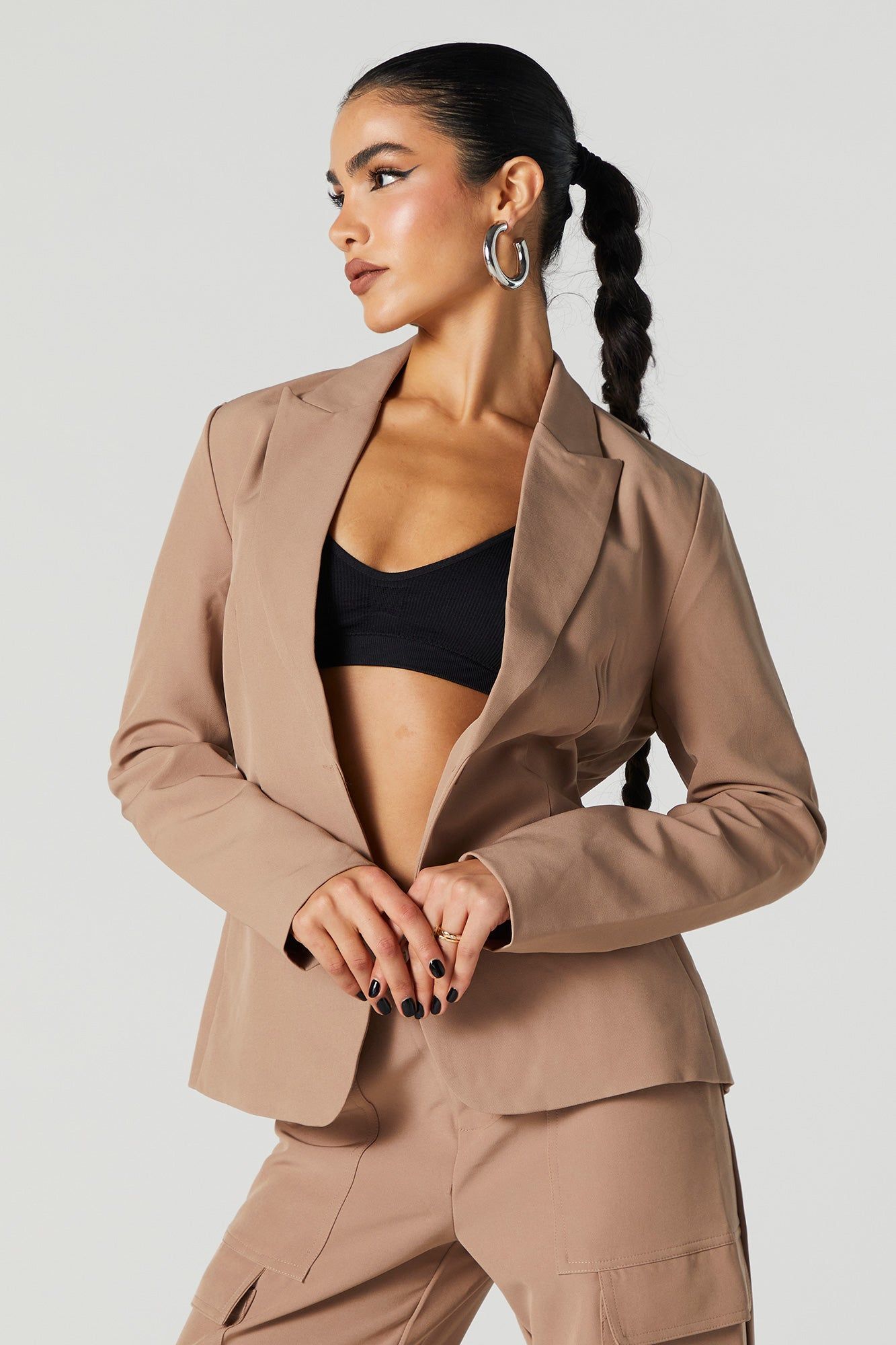 Blazer à simple boutonnage sold by Urban Planet product image thumbnail 3