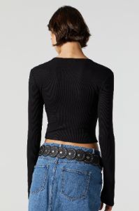 Ribbed Desert Dreamer Graphic Long Sleeve Top sold by Urban Planet