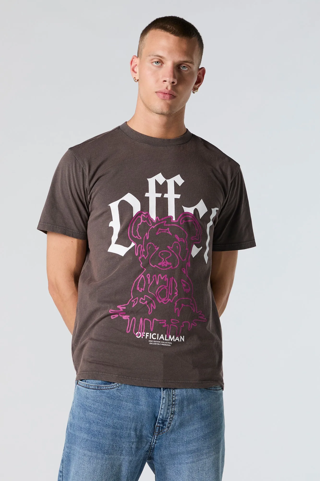 T-shirt à imprimé Official Bear sold by Urban Planet