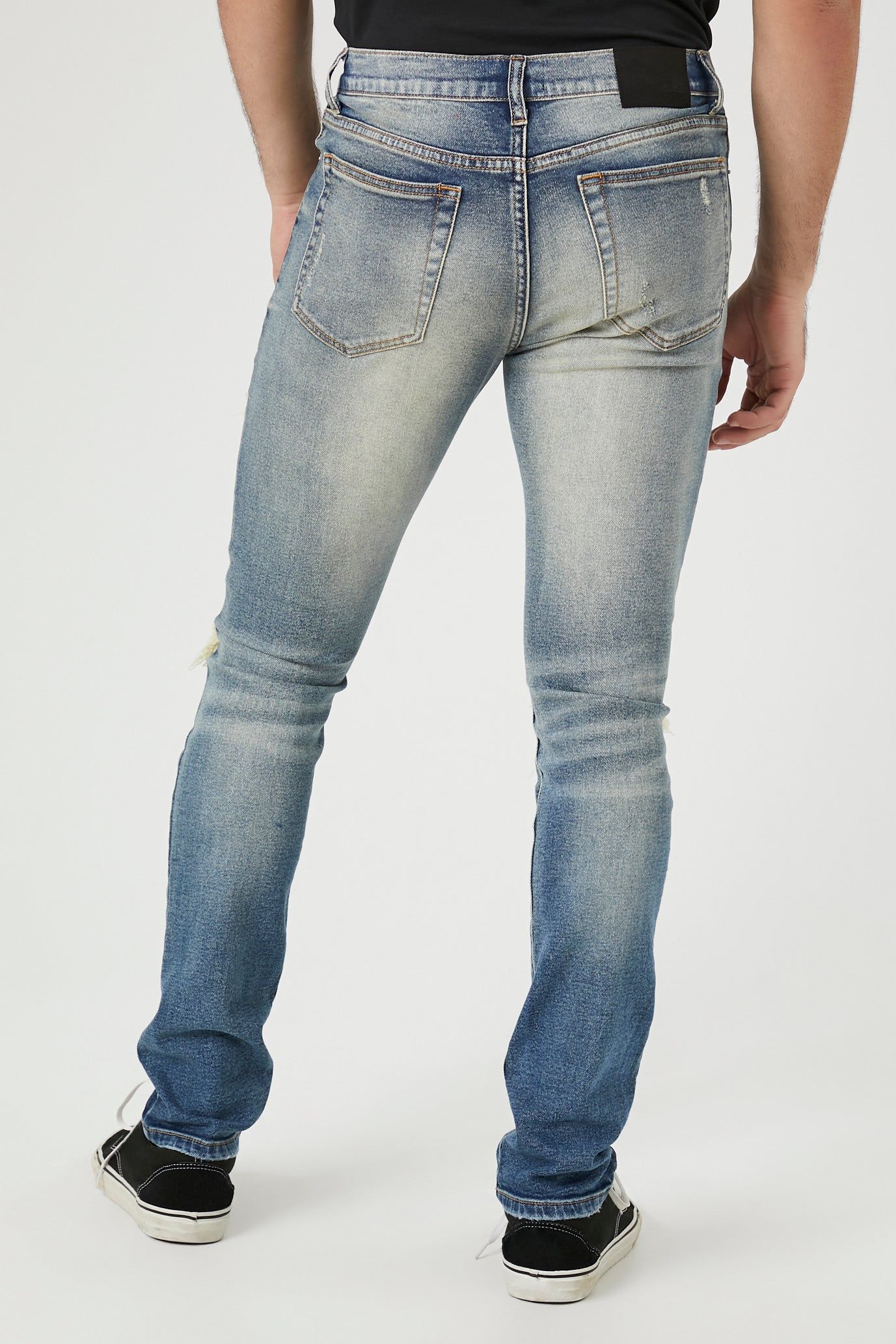 Distressed Stone Wash Skinny Jean sold by Urban Planet product image thumbnail 4