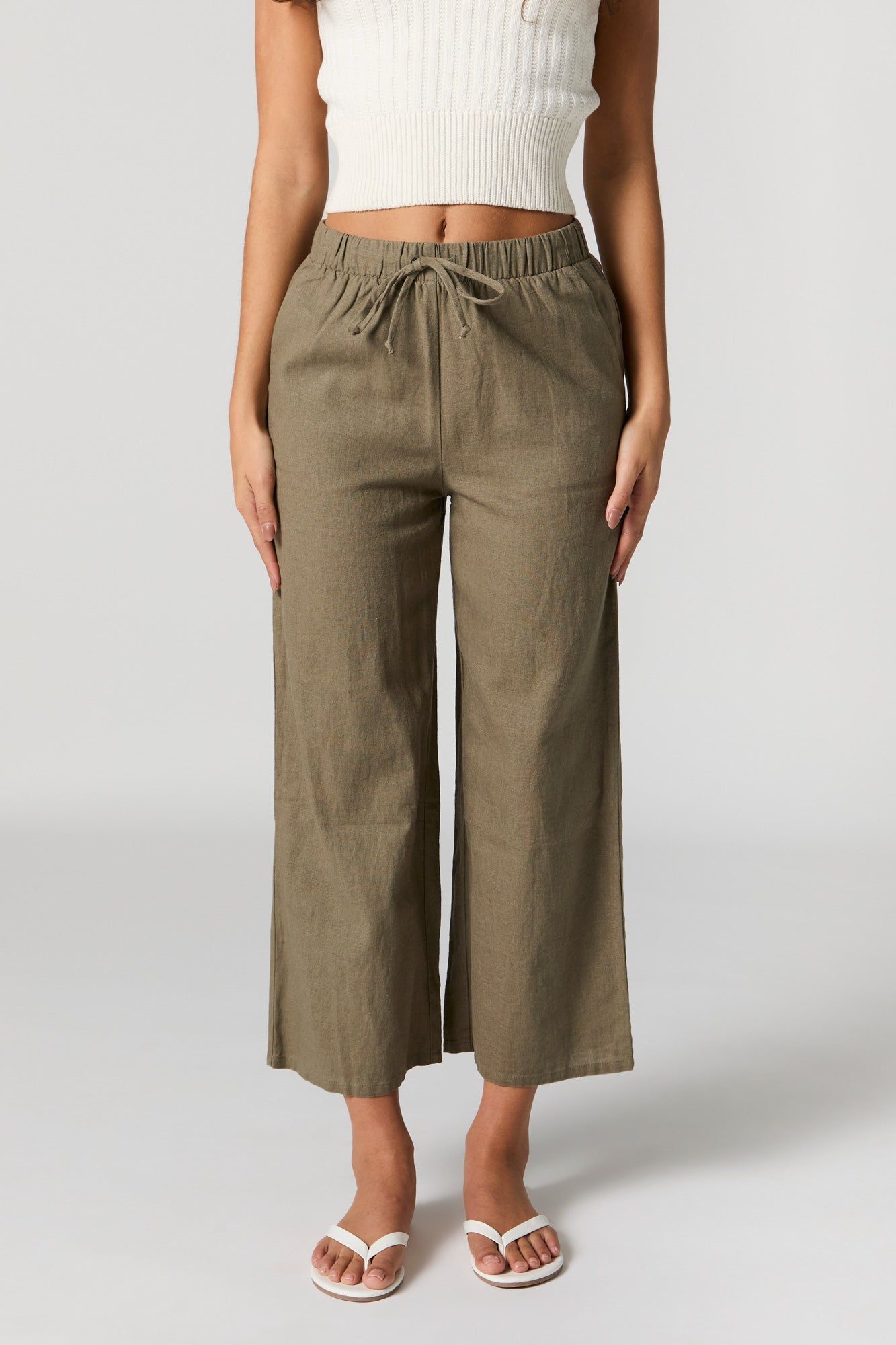 Linen Wide Leg Pant sold by Urban Planet product image thumbnail 2