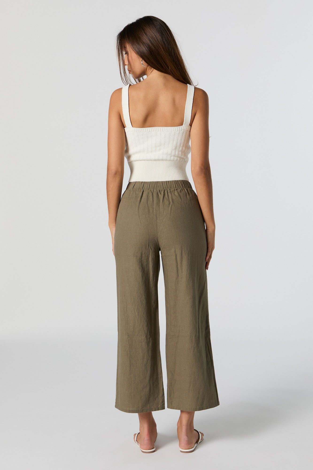 Linen Wide Leg Pant sold by Urban Planet product image thumbnail 3