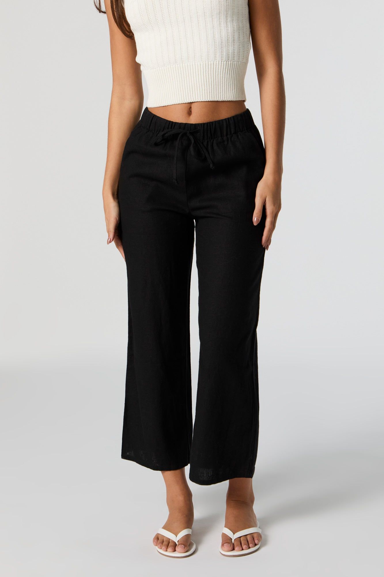 Linen Wide Leg Pant sold by Urban Planet product image thumbnail 5