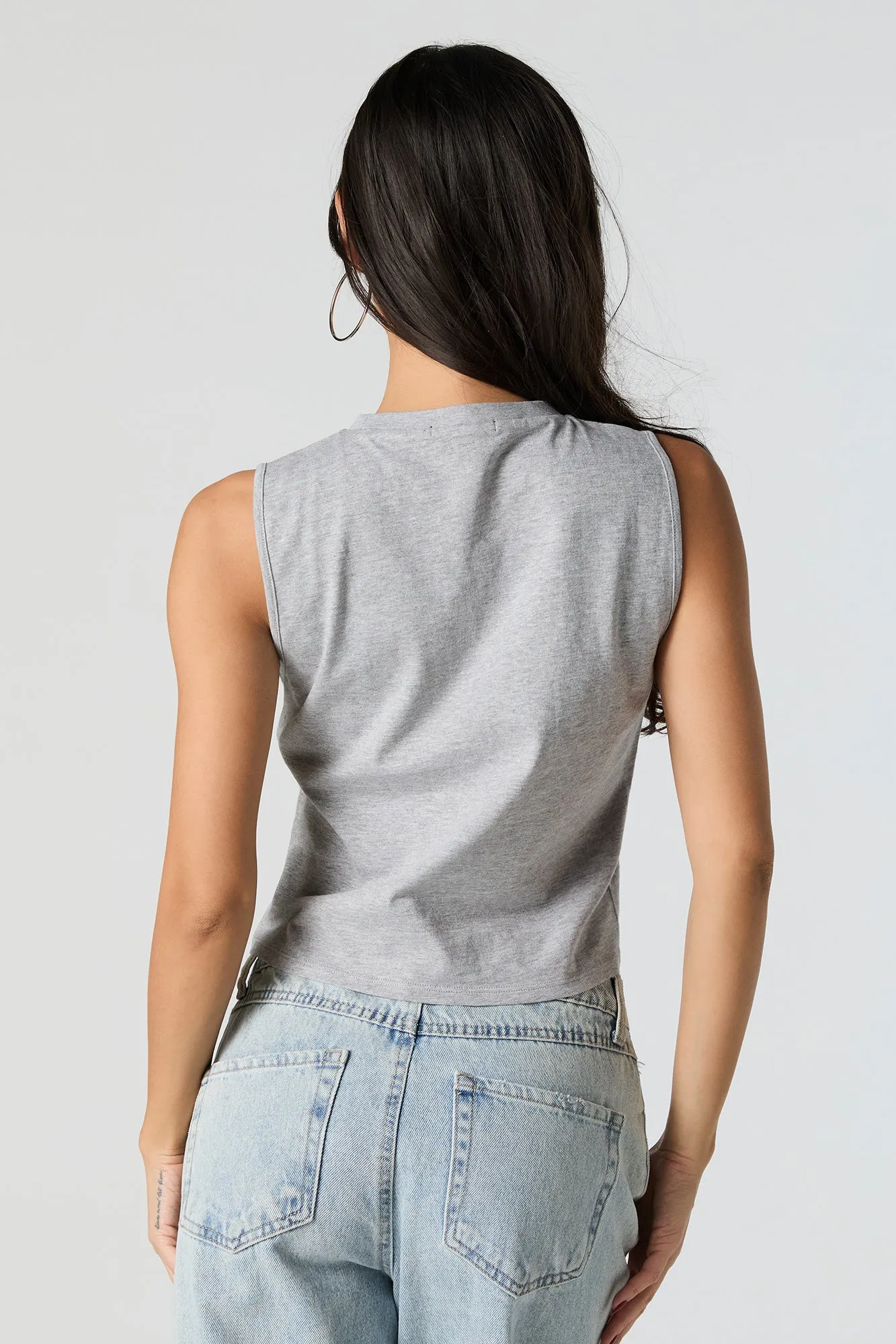 Moto Club Embroidered Tank sold by Urban Planet product image thumbnail 4