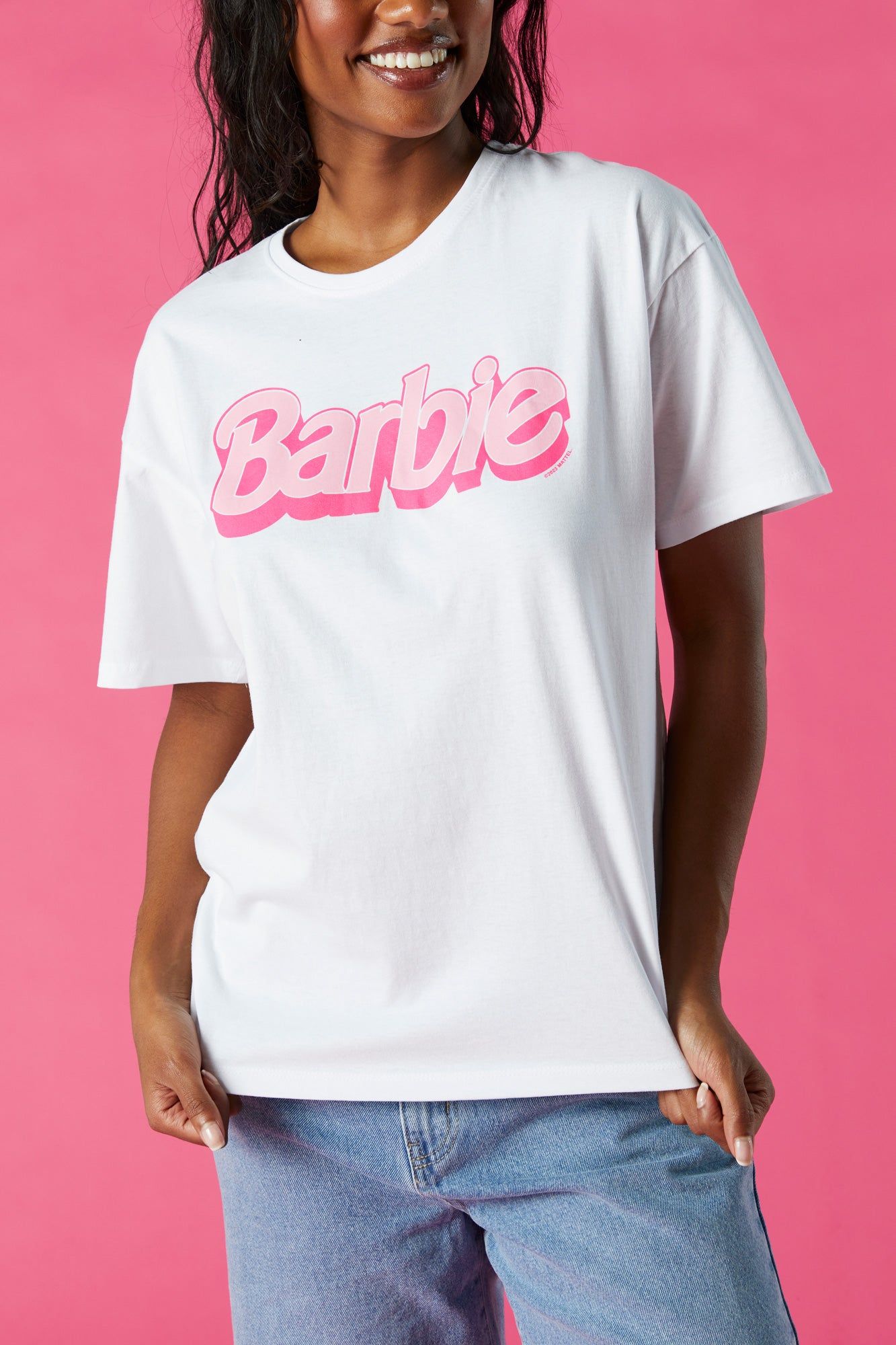 Barbie™ T-shirt à imprimé blanche sold by Urban Planet product image thumbnail 2