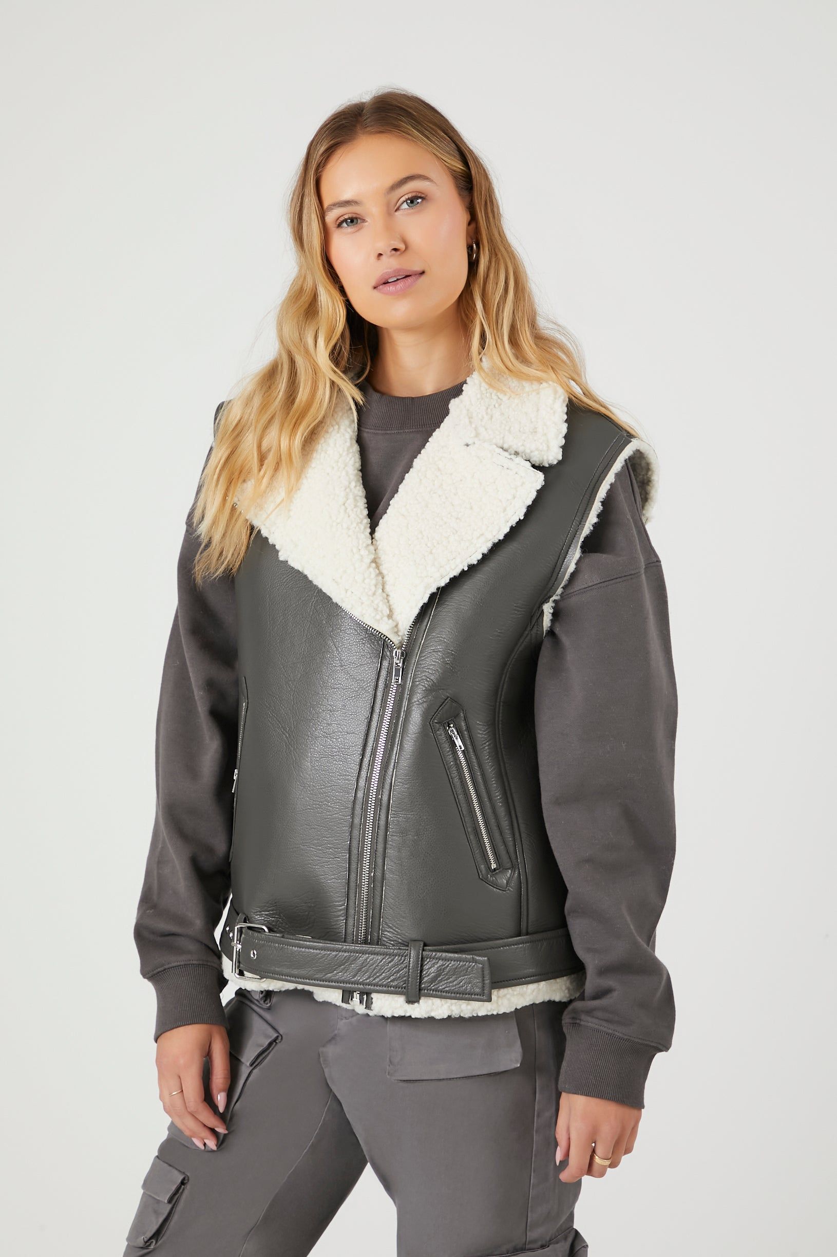 Sherpa Trim Vest sold by Urban Planet