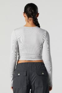 Nashville Graphic Long Sleeve Crop Top sold by Urban Planet