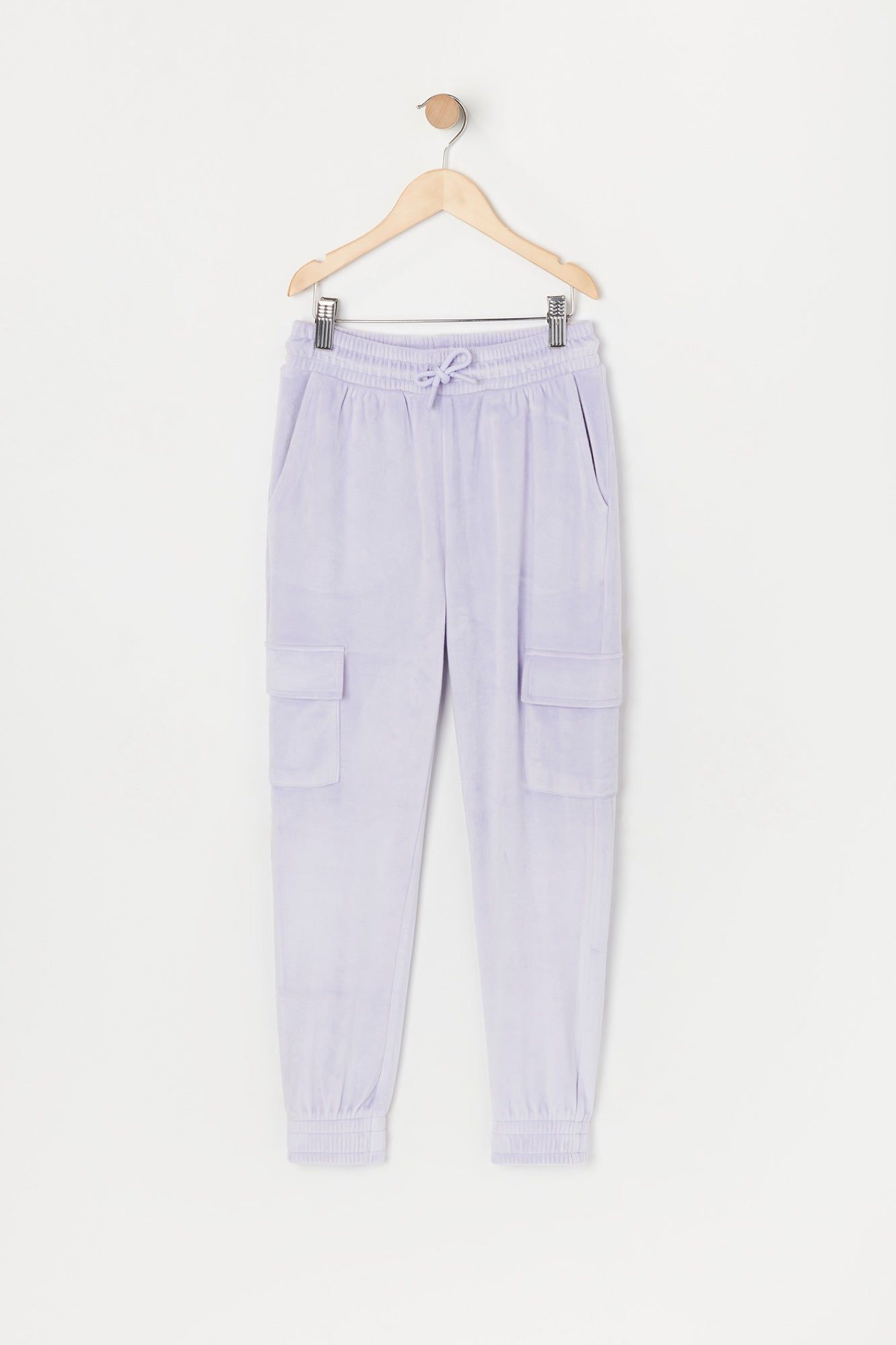 Girls Velour Cargo Jogger sold by Urban Planet