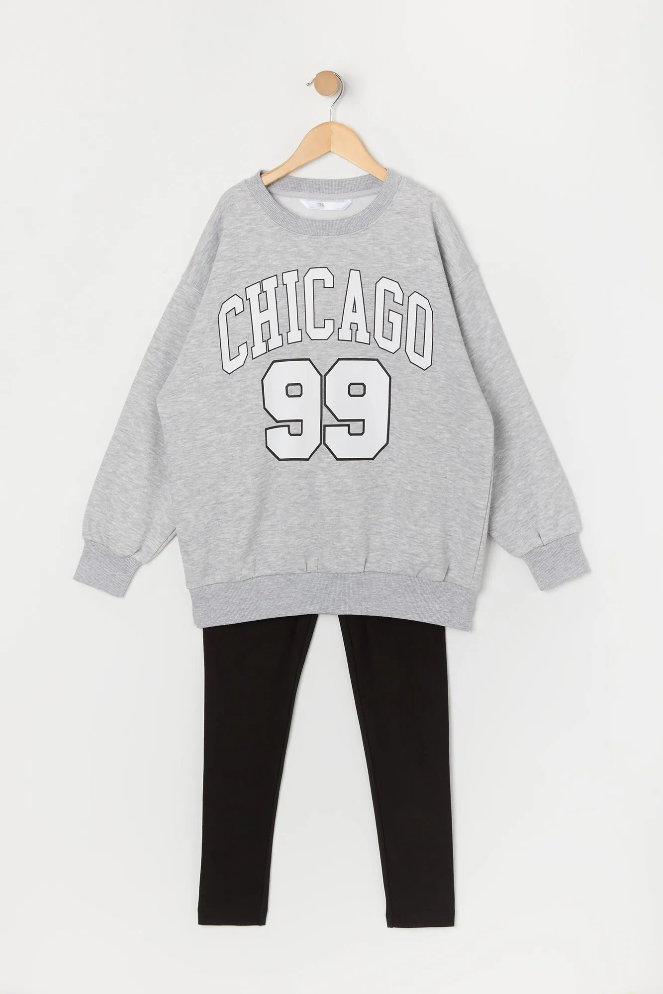 Girls Graphic Sweatshirt and Legging 2 Piece Set sold by Urban Planet product image thumbnail 4