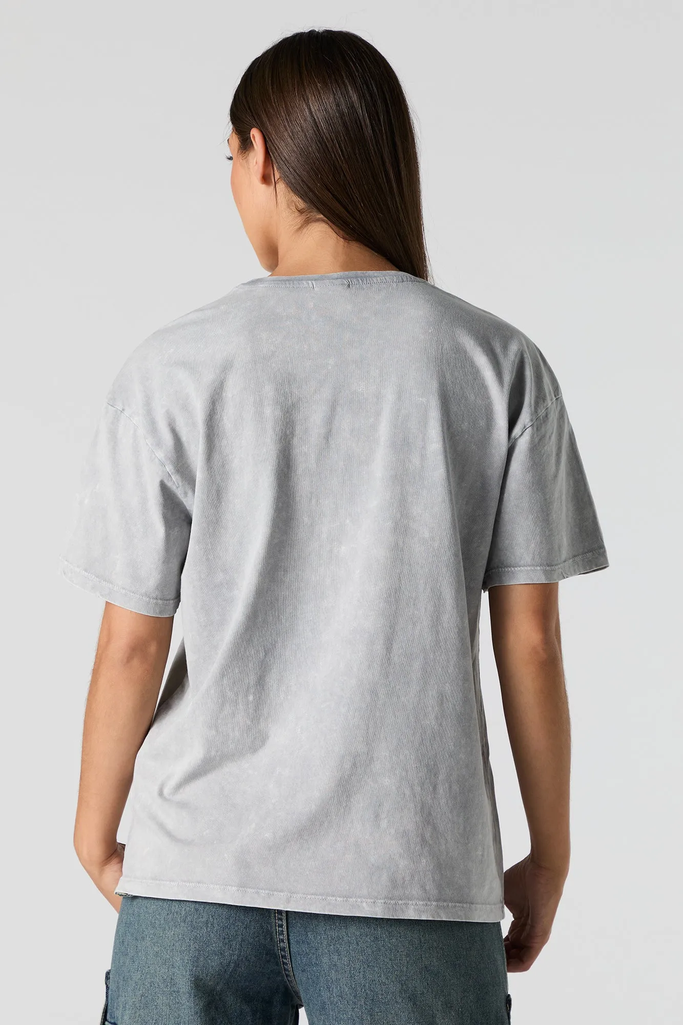 Made Of Stars Graphic Washed Boyfriend T-Shirt sold by Urban Planet product image thumbnail 2