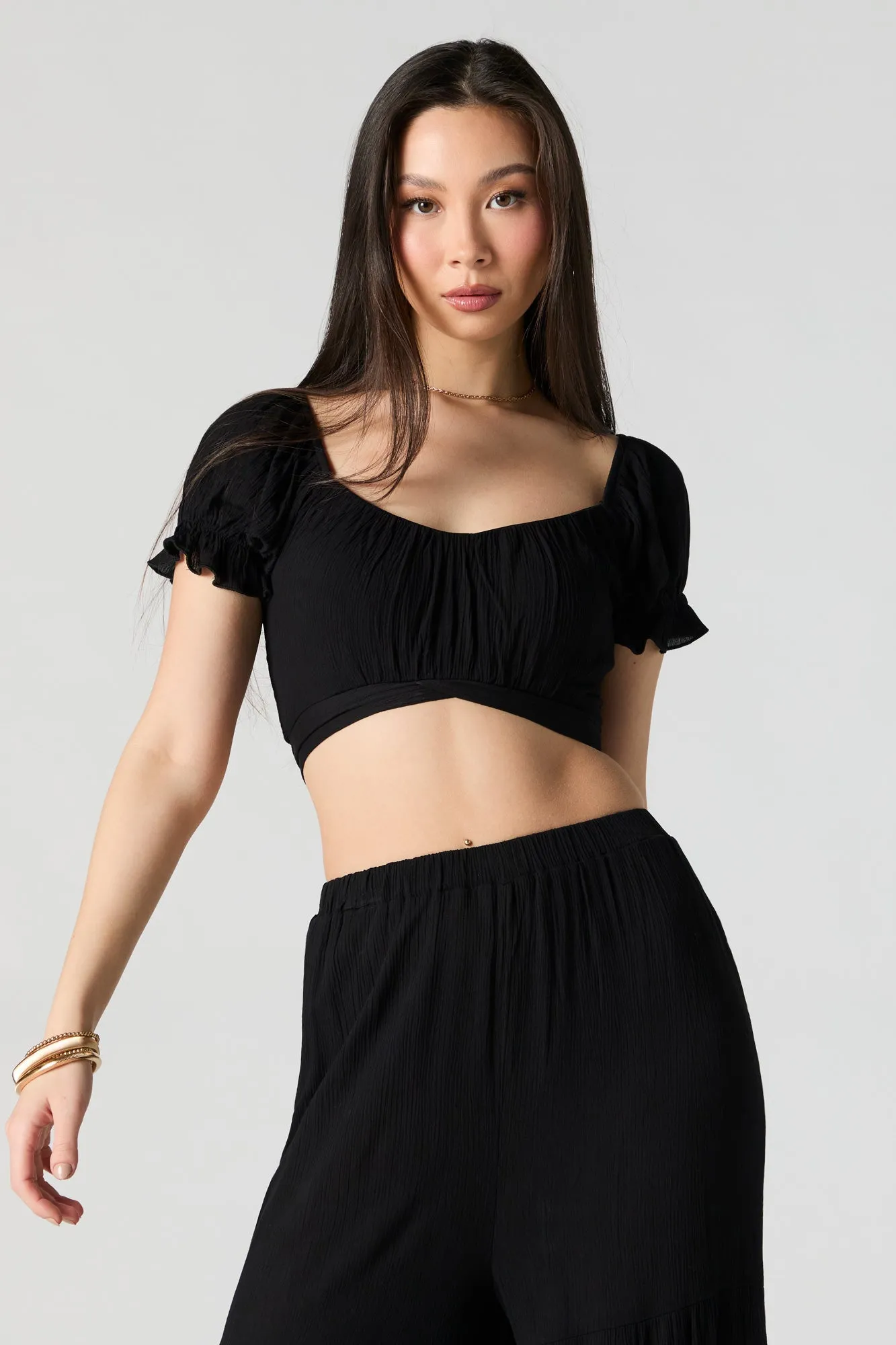 Tie Back Crop Top sold by Urban Planet product image thumbnail 5