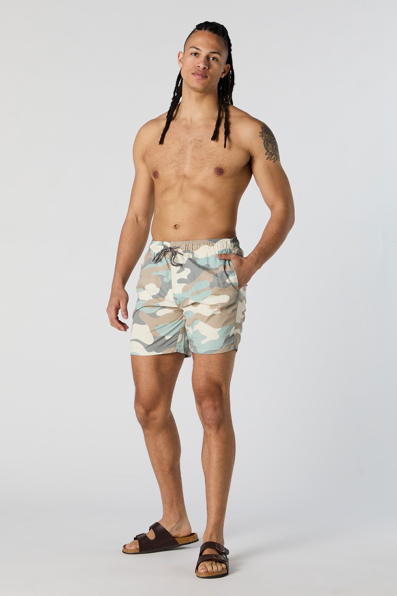 Camo Print Board Short sold by Urban Planet product image thumbnail 3