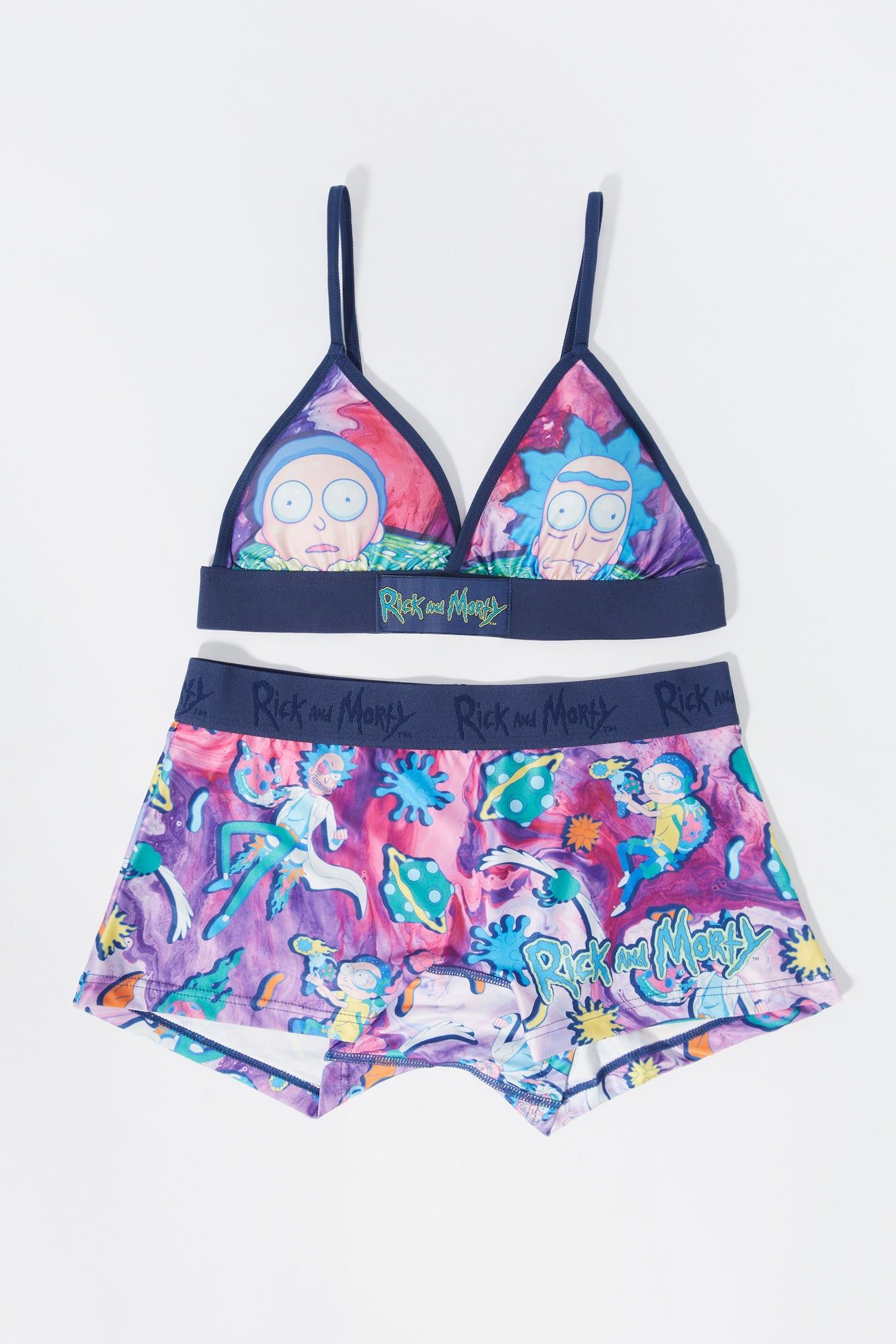 Rick and Morty Triangle Bra and Boy Short Set sold by Urban Planet product image thumbnail 2