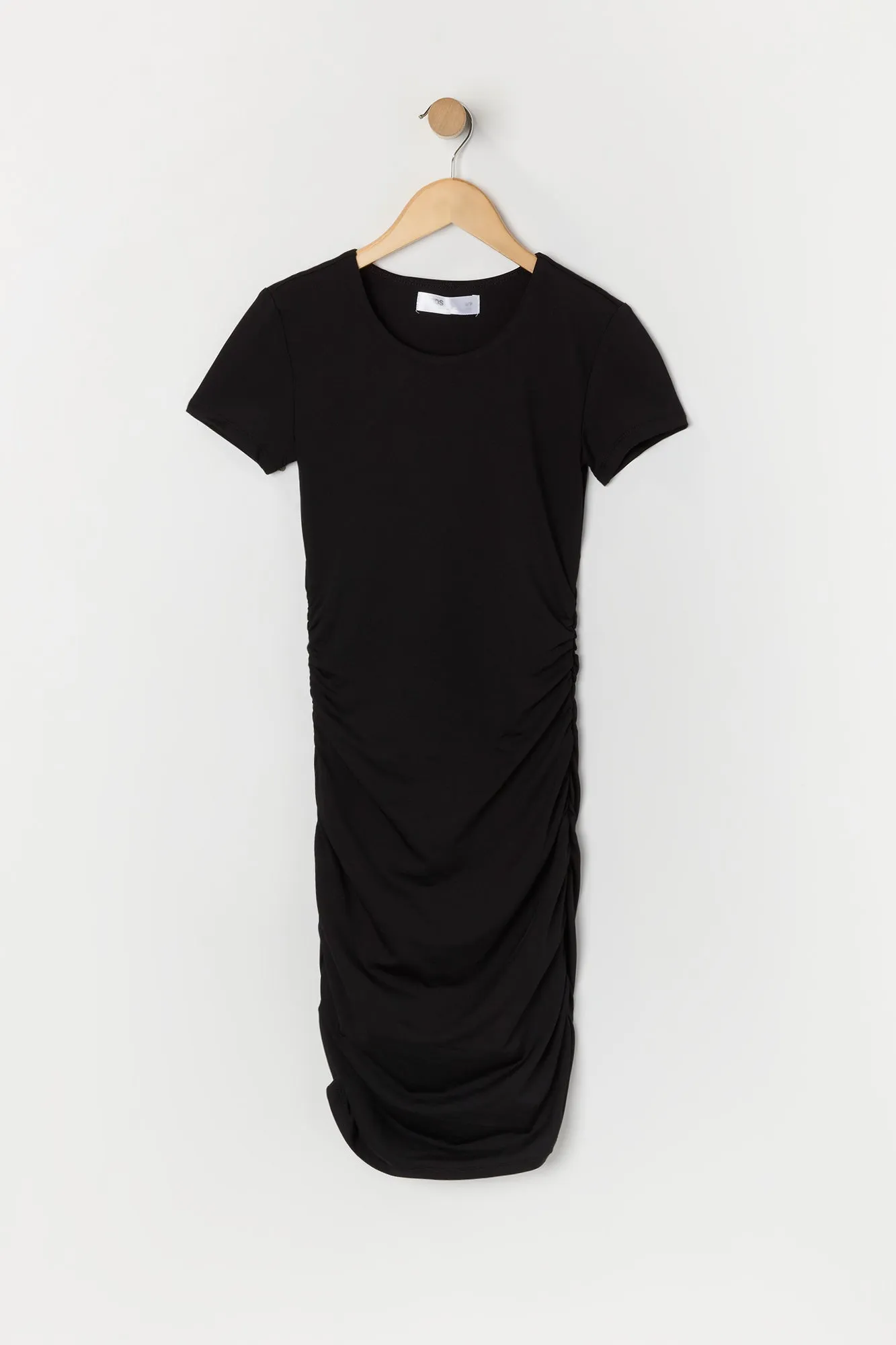 Girls Ruched Short Sleeve Dress sold by Urban Planet product image thumbnail 5