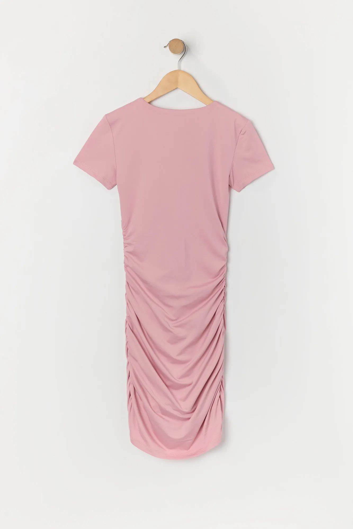 Girls Ruched Short Sleeve Dress sold by Urban Planet product image thumbnail 4