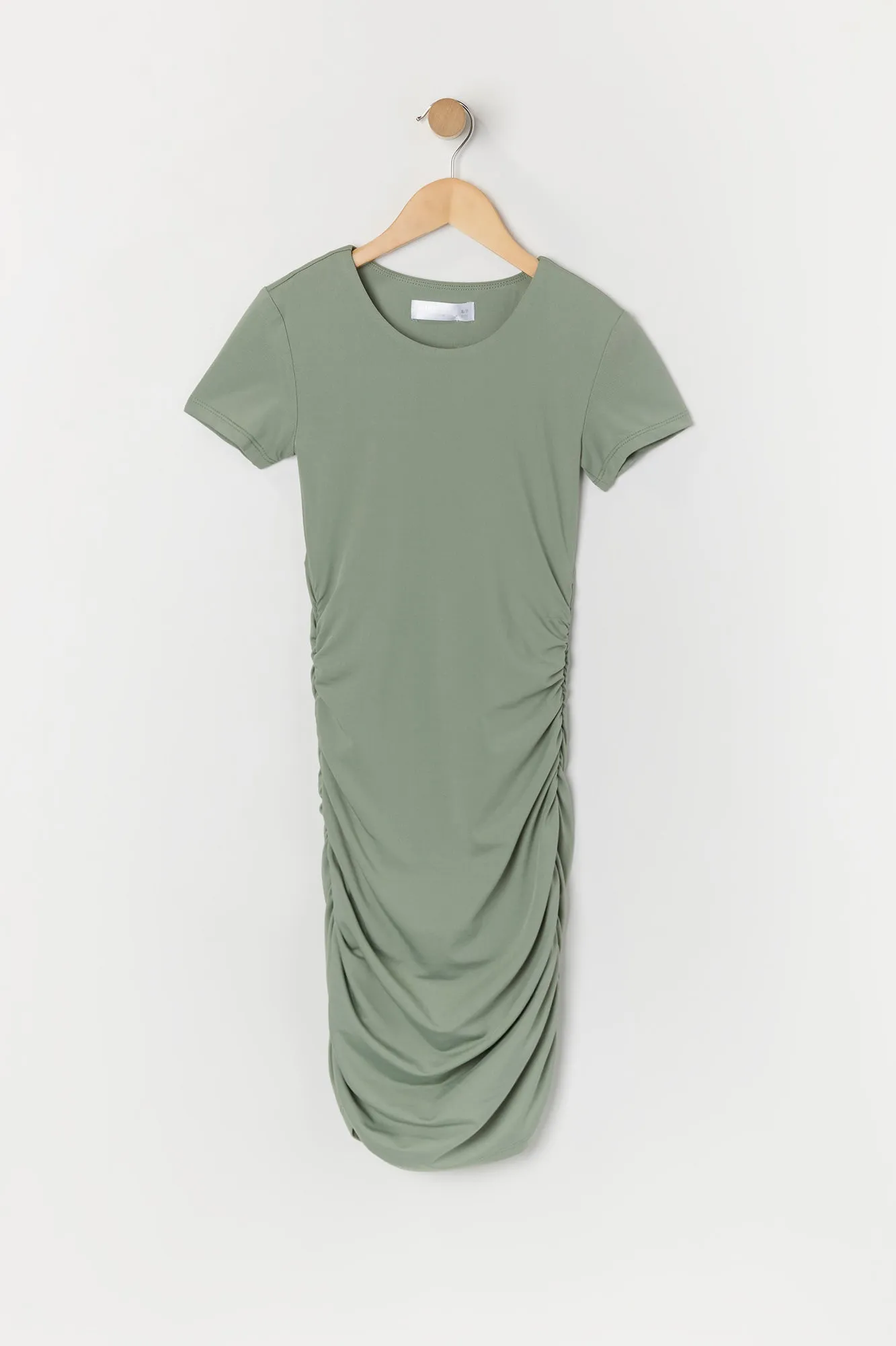 Girls Ruched Short Sleeve Dress sold by Urban Planet