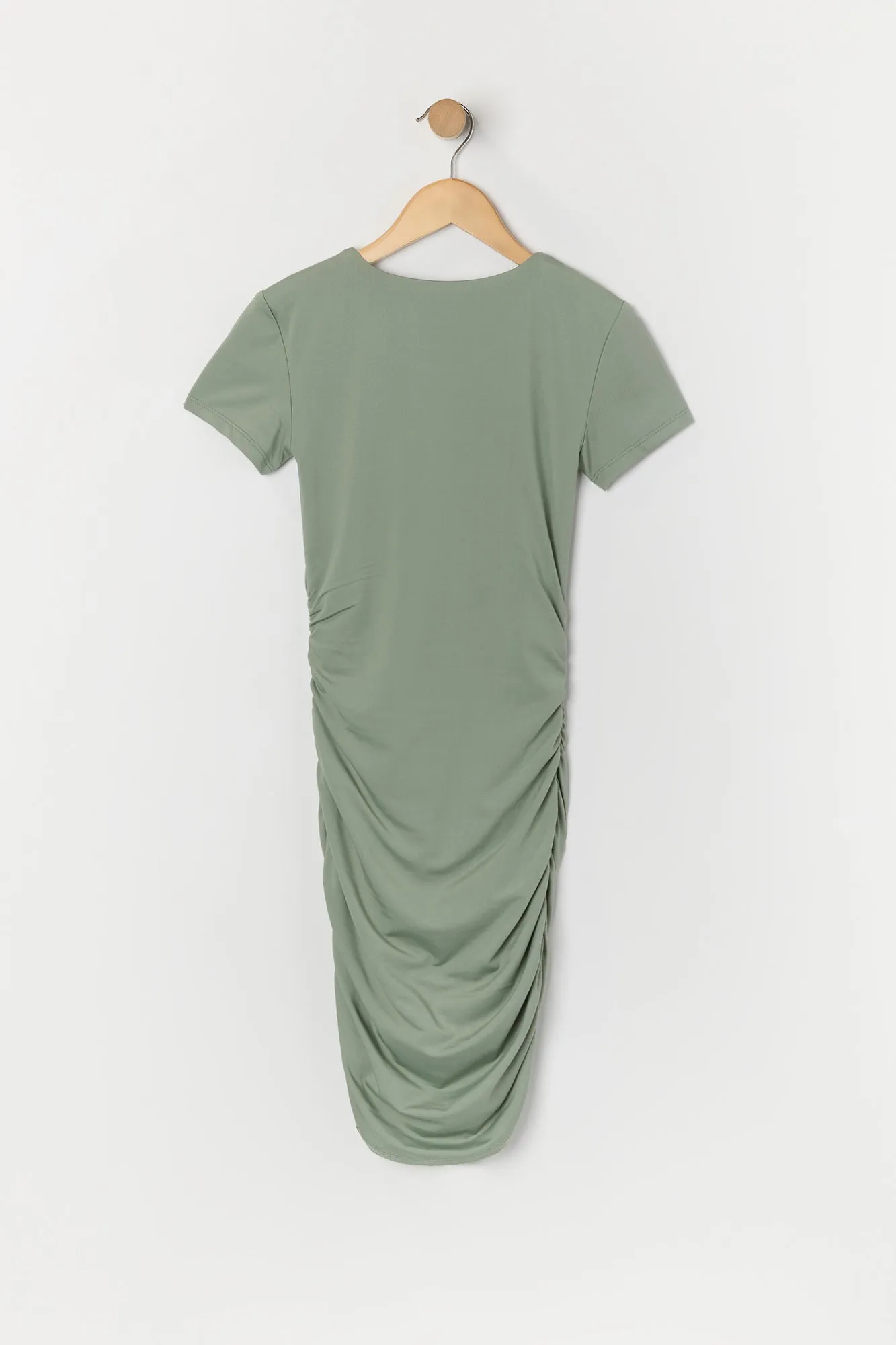 Girls Ruched Short Sleeve Dress sold by Urban Planet product image thumbnail 2