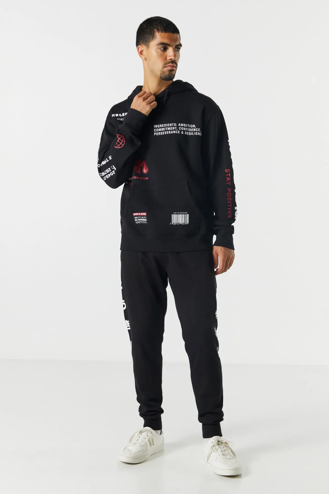 Graphic Fleece Jogger sold by Urban Planet product image thumbnail 2