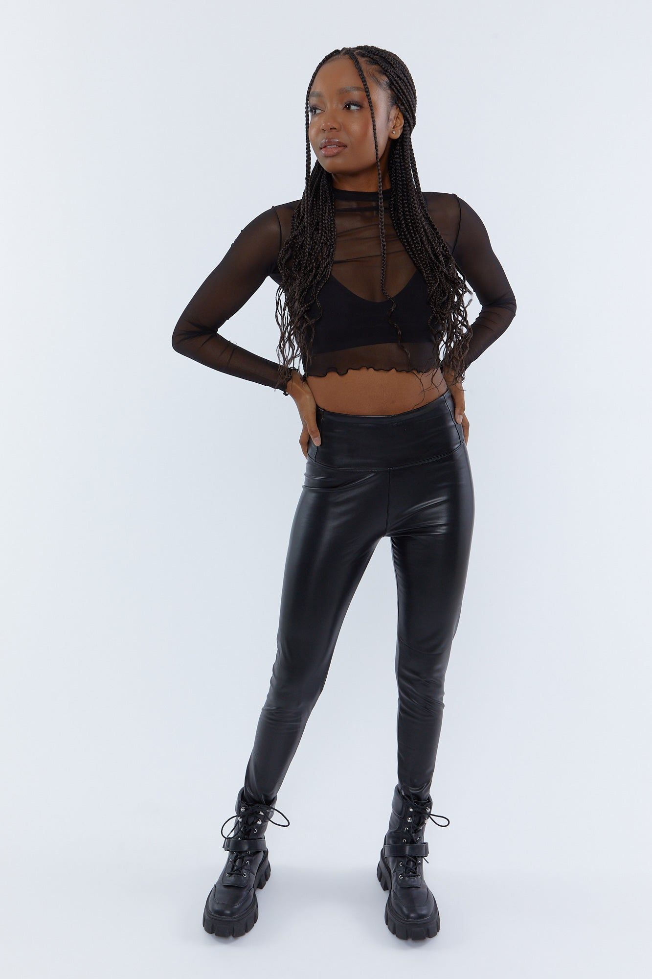 Faux-Leather Legging sold by Urban Planet