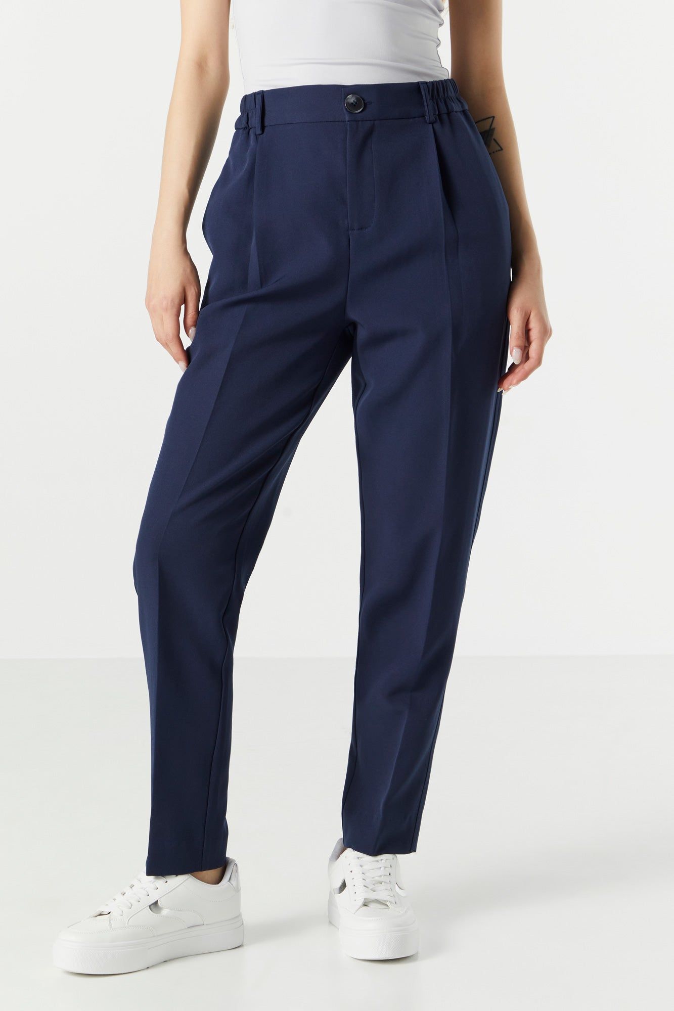 Elastic Waist Slim Dress Pant sold by Urban Planet product image thumbnail 14