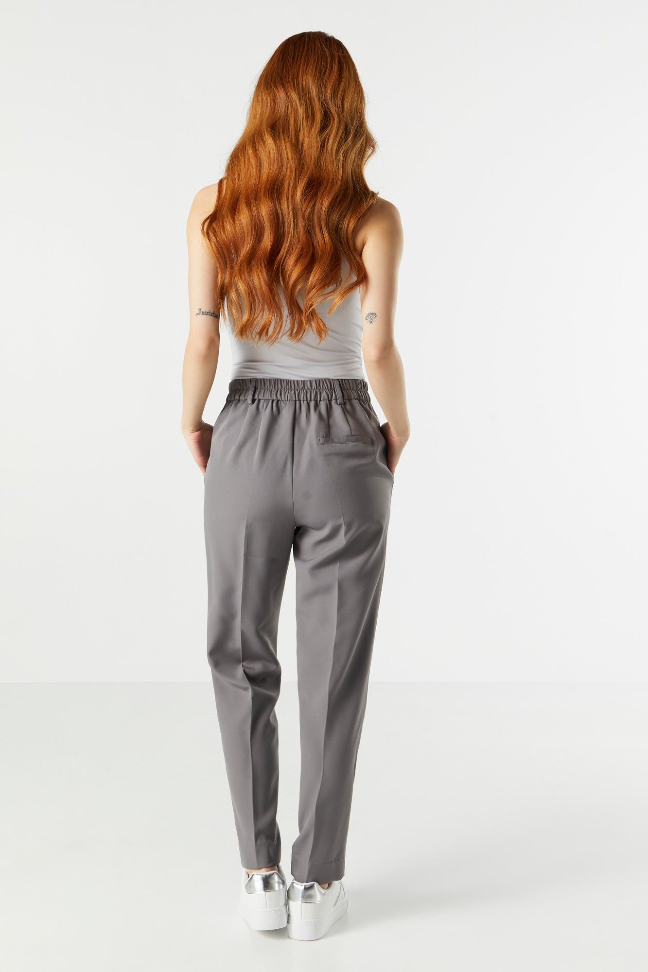 Elastic Waist Slim Dress Pant sold by Urban Planet product image thumbnail 12