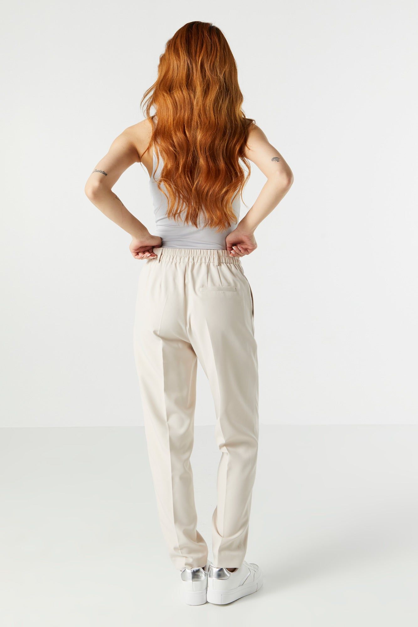 Elastic Waist Slim Dress Pant sold by Urban Planet product image thumbnail 2