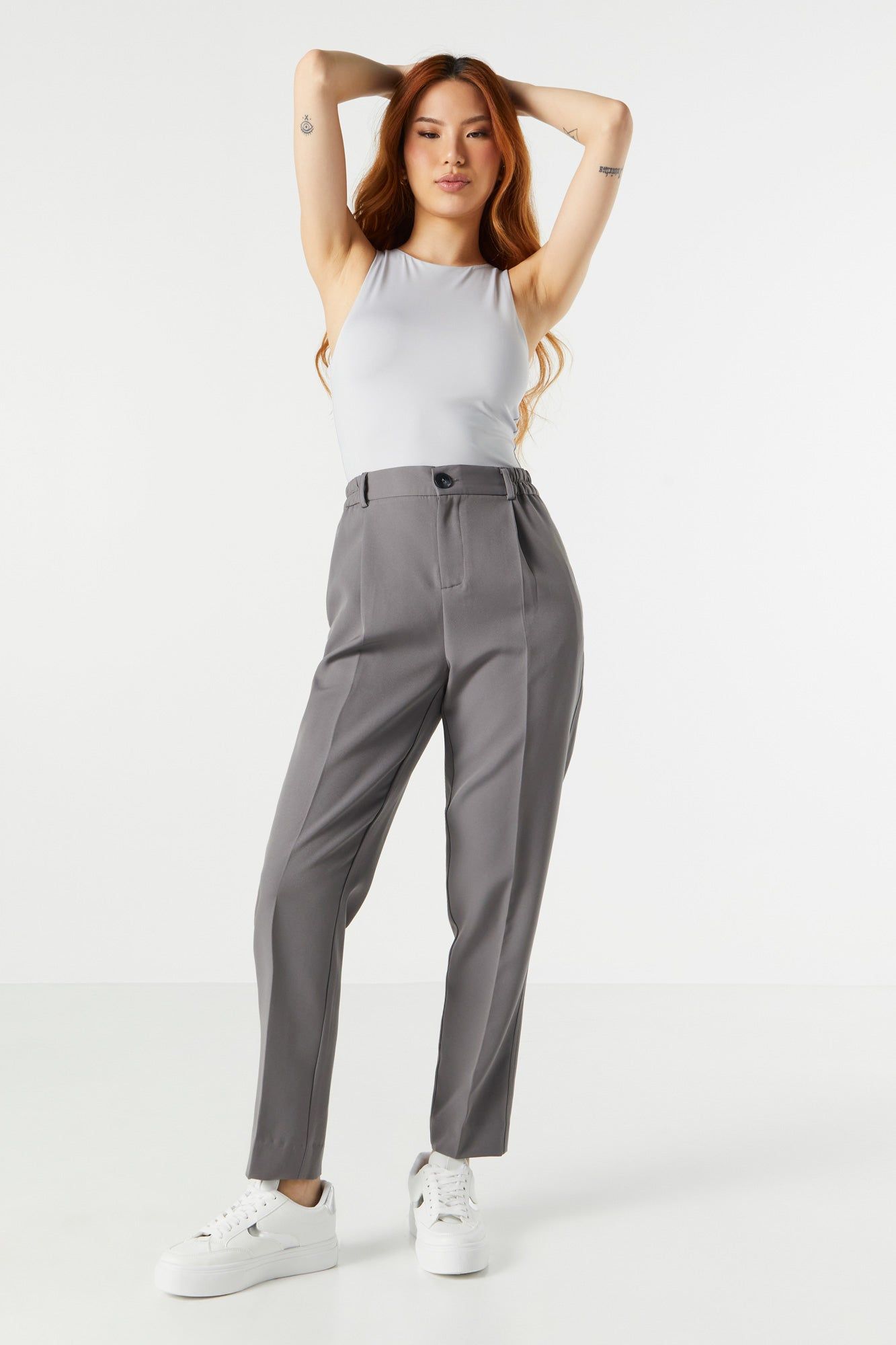 Elastic Waist Slim Dress Pant sold by Urban Planet product image thumbnail 10