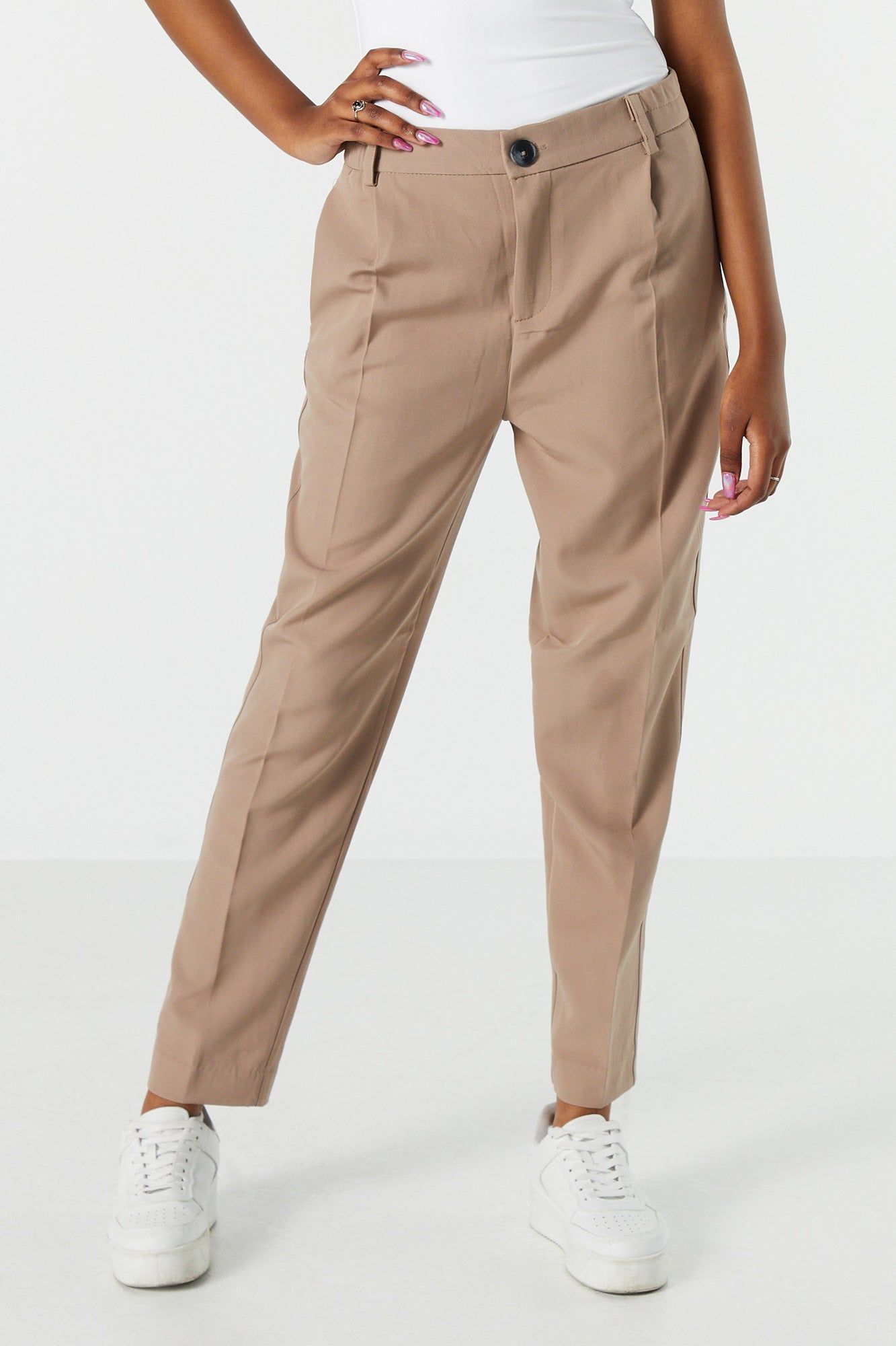 Elastic Waist Slim Dress Pant sold by Urban Planet product image thumbnail 5