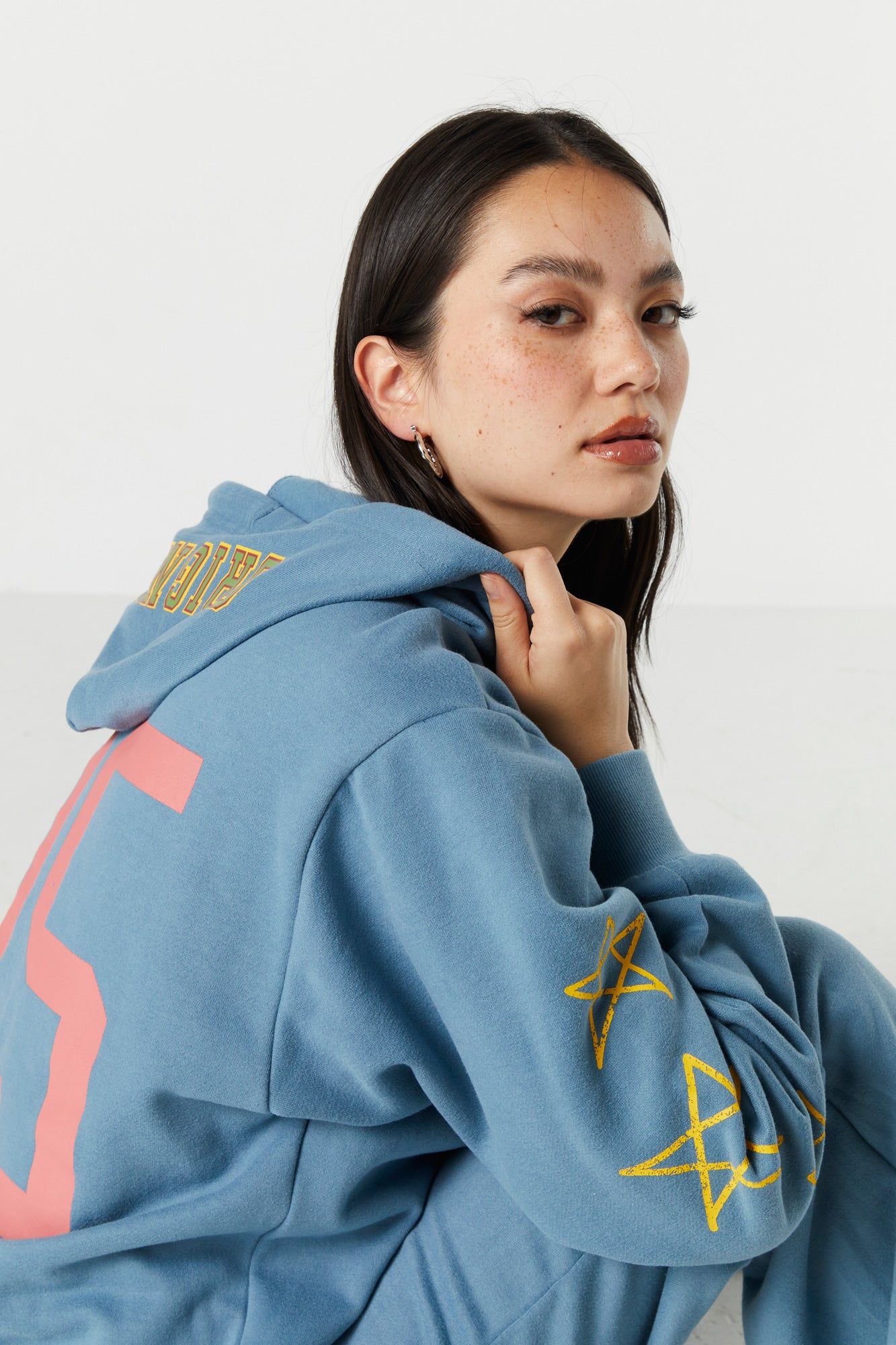 Angel Graphic Fleece Oversized Hoodie sold by Urban Planet product image thumbnail 4