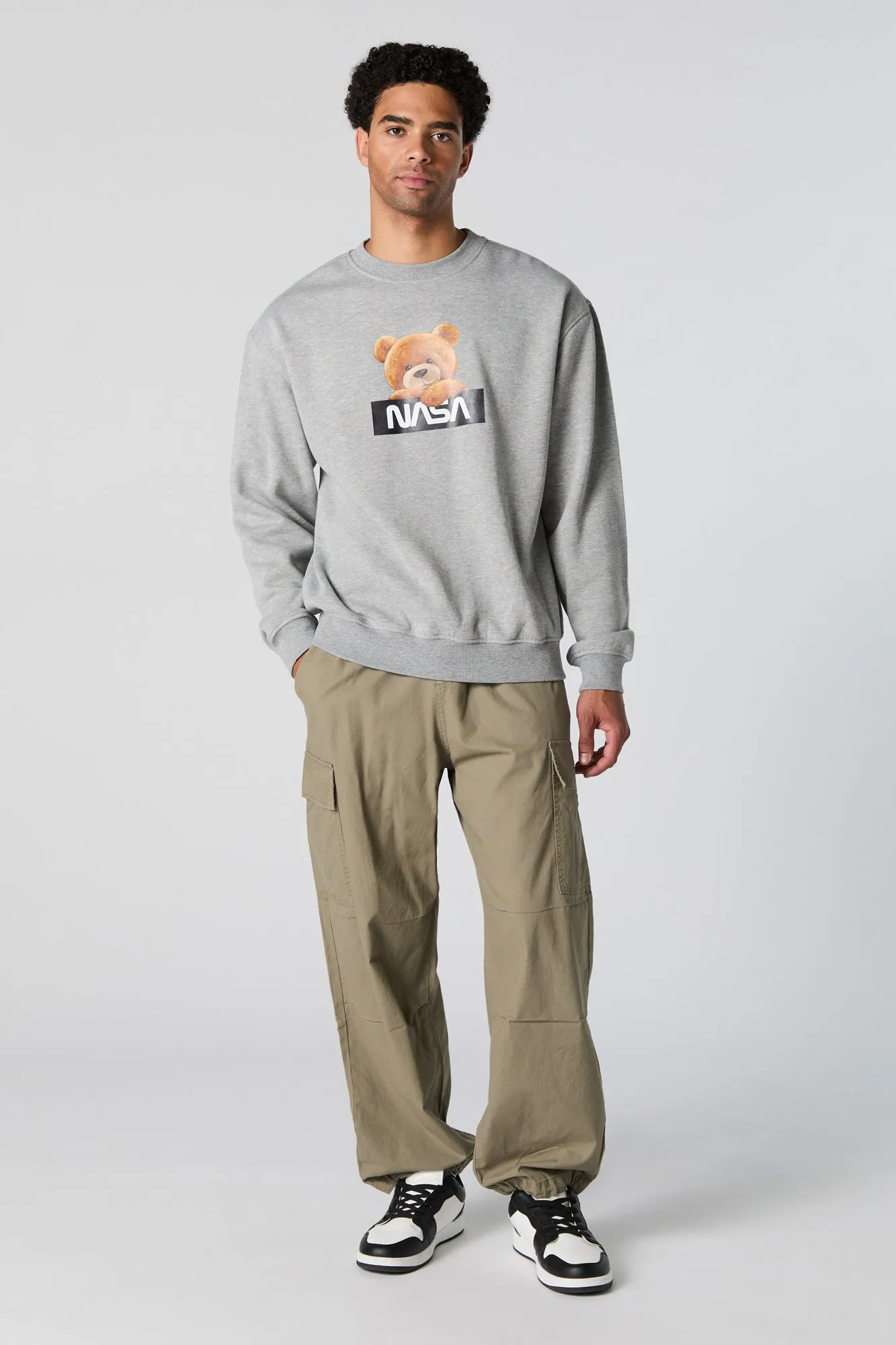 NASA Teddy Graphic Fleece Sweatshirt sold by Urban Planet product image thumbnail 3