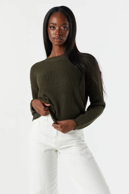 Crewneck Knit Sweater sold by Urban Planet