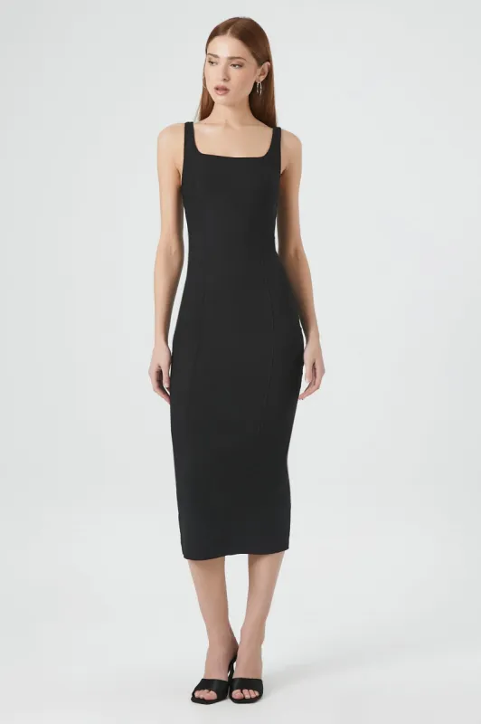 Robe-débardeur midi moulante à encolure carrée sold by Urban Planet