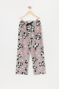 Girls Panda Print Plush Pajama Bottom sold by Urban Planet