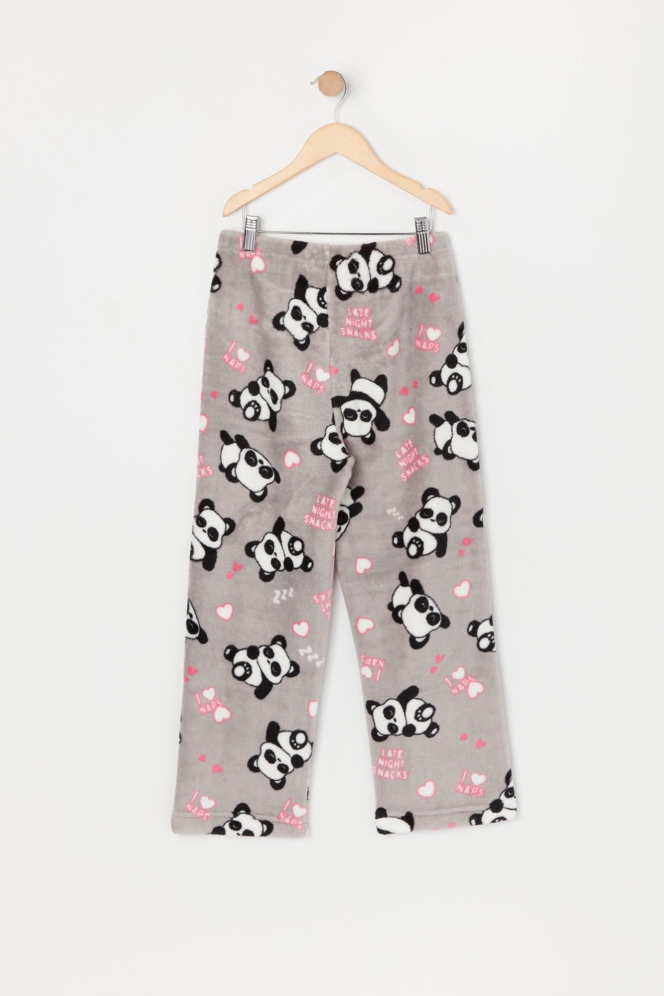 Girls Panda Print Plush Pajama Bottom sold by Urban Planet product image thumbnail 2