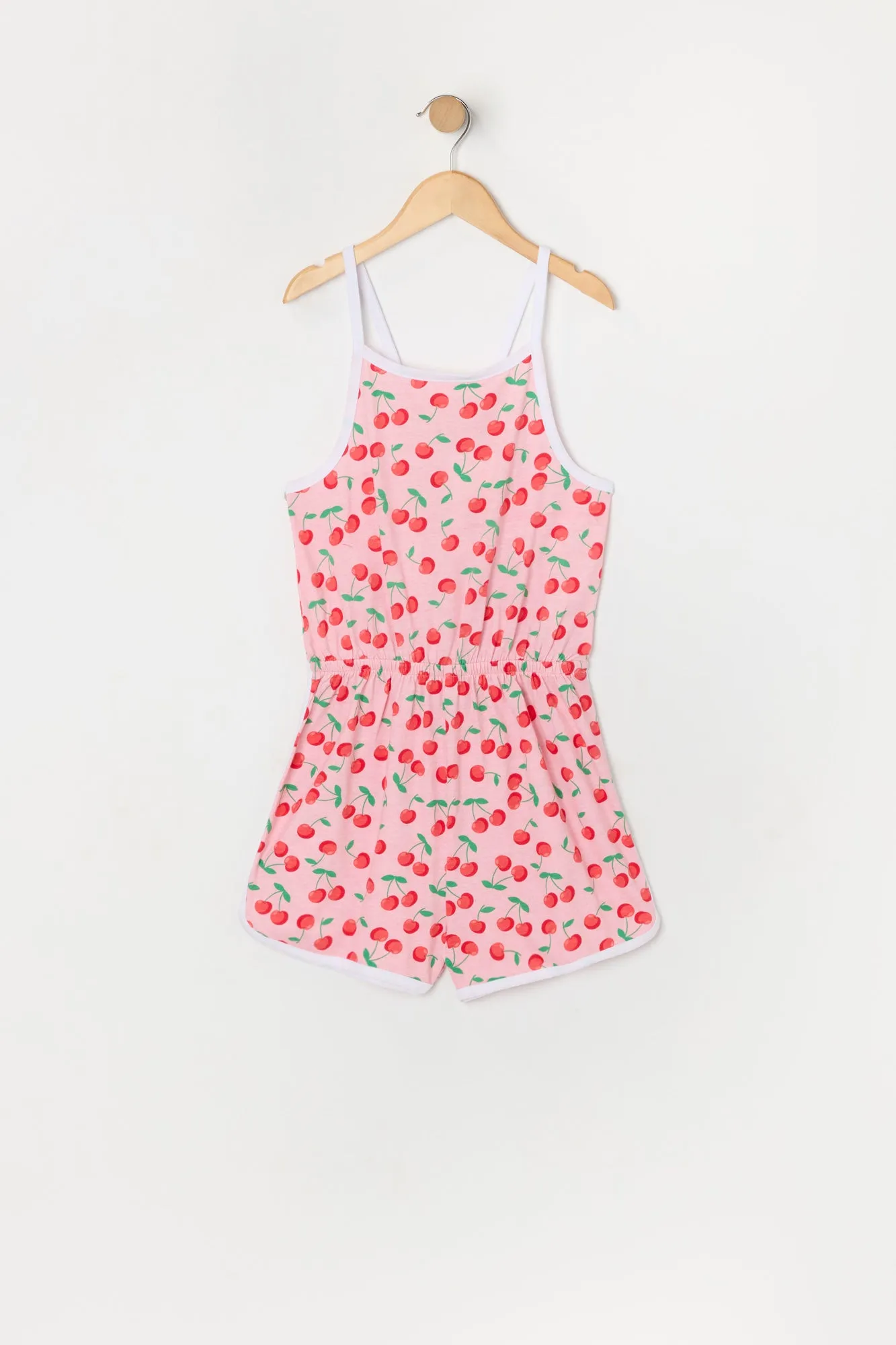 Combi-short noué-teint rose avec ourlet arrondi pour fille sold by Urban Planet