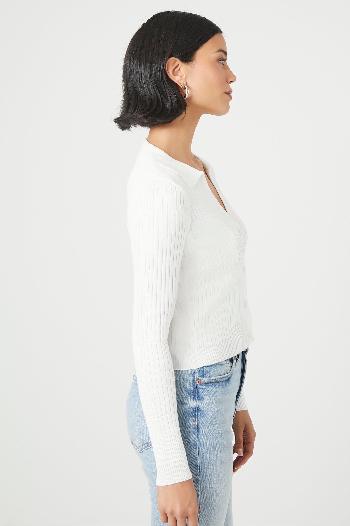 Button-Up Sweater-Knit Top sold by Urban Planet product image thumbnail 2