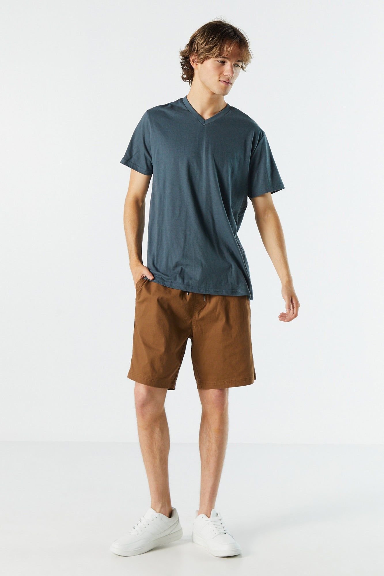 Basic V-Neck T-Shirt sold by Urban Planet product image thumbnail 9